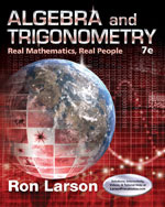 Algebra and Trigonometry: Real Math, Real People 7e by Ron Larson
