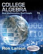 College Algebra: Real Mathematics, Real People 7e by Ron Larson